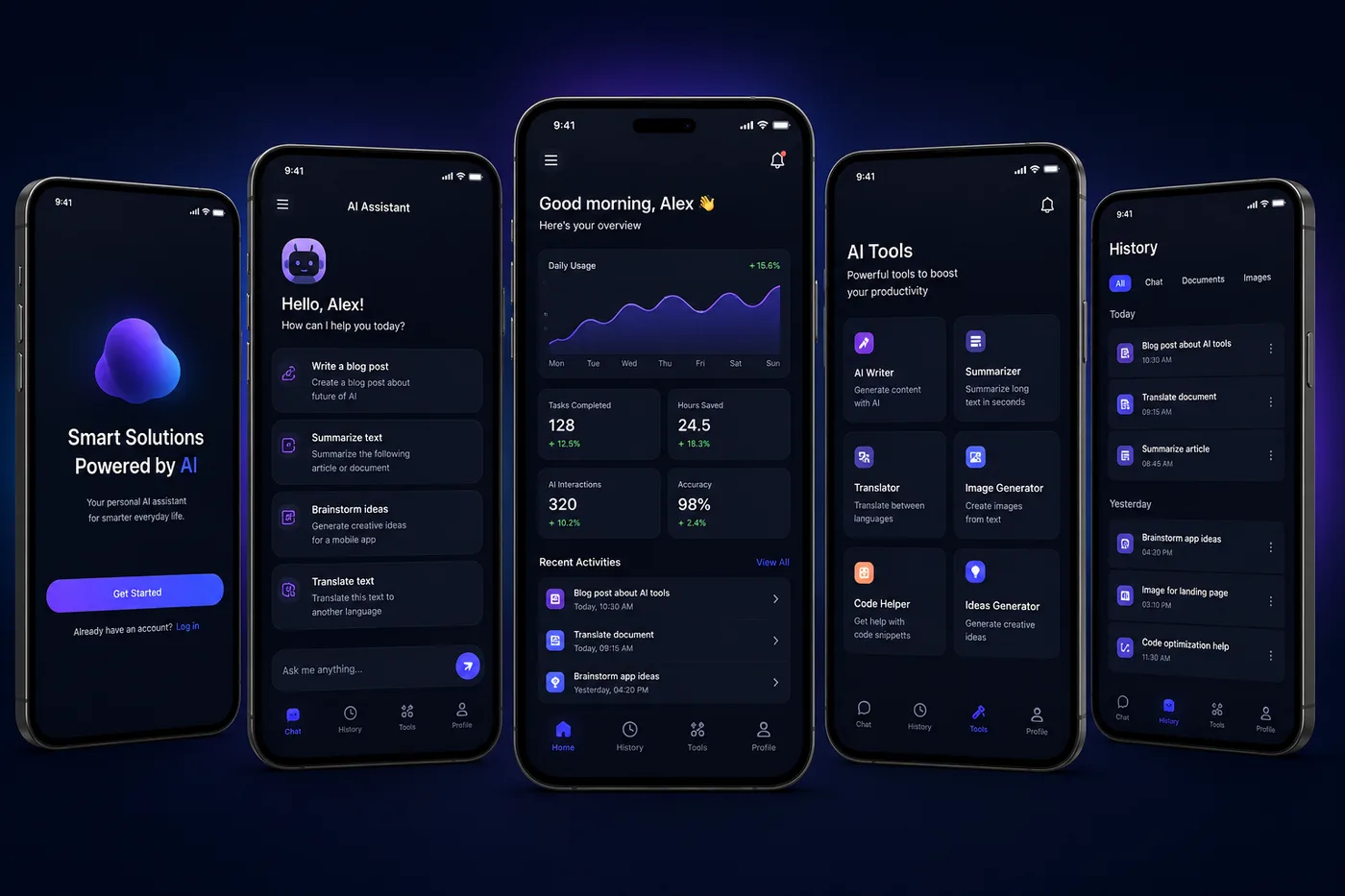 Aura AI Assistant — Mobile AI project by CodevexAI
